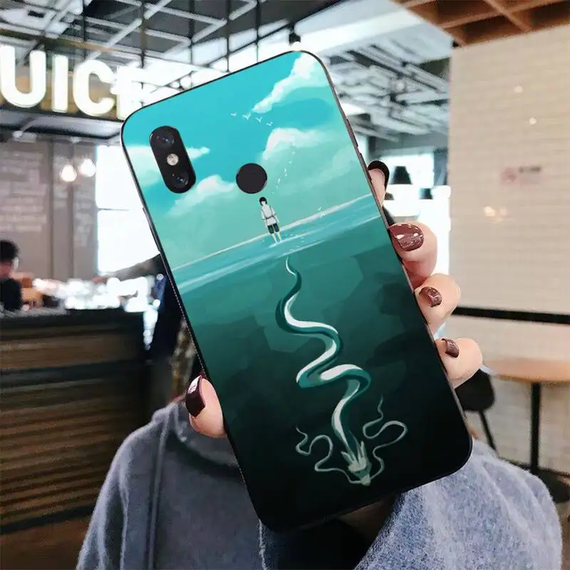 

Cartoon Spirited Away Totoro Dragon Phone Case for Xiaomi mi 5 6 8 9 10 lite pro SE Mix 2s 3 F1 Max2 3