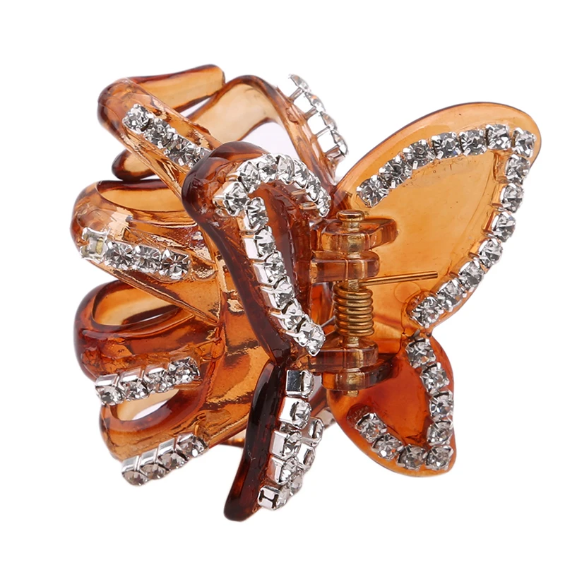2020 Высокое качество Бабочка Цветы заколка со стразами коготь клип Свадебные