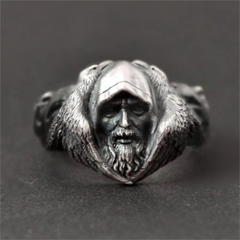 

Rings for Women Viking Vintage Head Rings Couple Wedding Rings Birthday Gift for Girlfriend Fashion Simple Charm Jewelry
