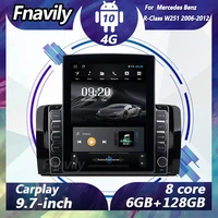 fnavily 9 7 android 10 car audio for mercedes benz r class w251 video dvd player radio car stereos navigation gps dsp bt wifi