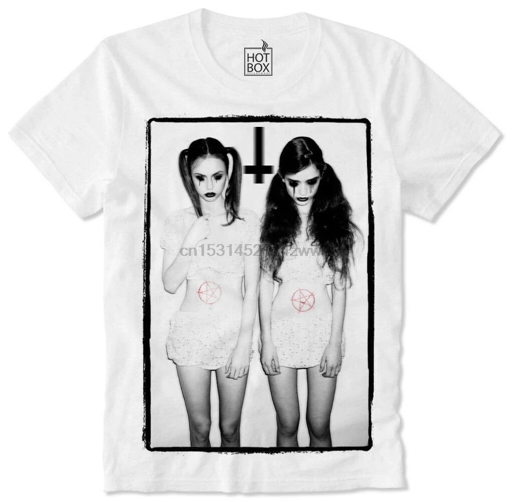 Футболка с короткими рукавами сексуальные для девочек антион Lavey сатаны церкви