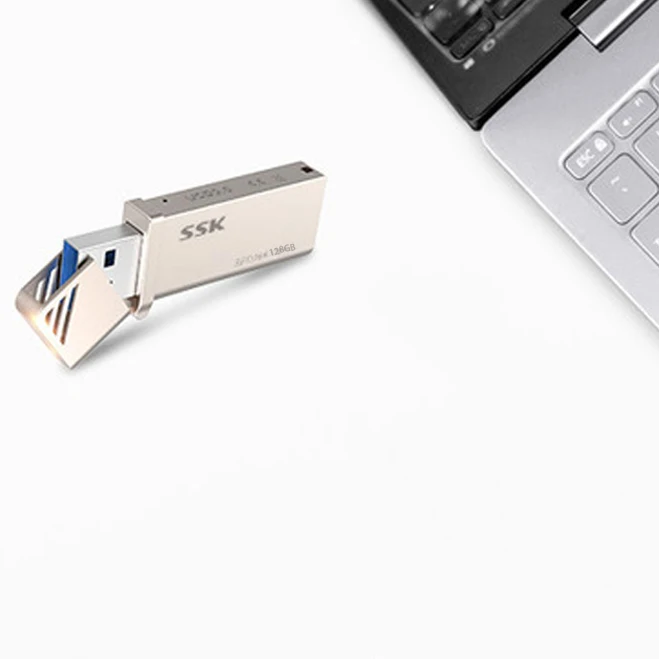 Флэш накопитель SSK SFD266 128 ГБ USB 3 0 флэш со скоростью до 5 Гбит/с с цельной крышкой