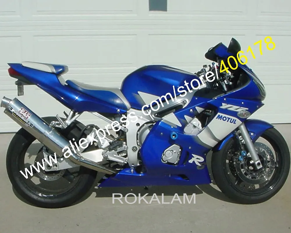 

Blue White Custom Fairing For Yamaha YZF-R6 1998-2002 YZF R6 98-02 Fairings Motorcycle Parts (Injection Molding)