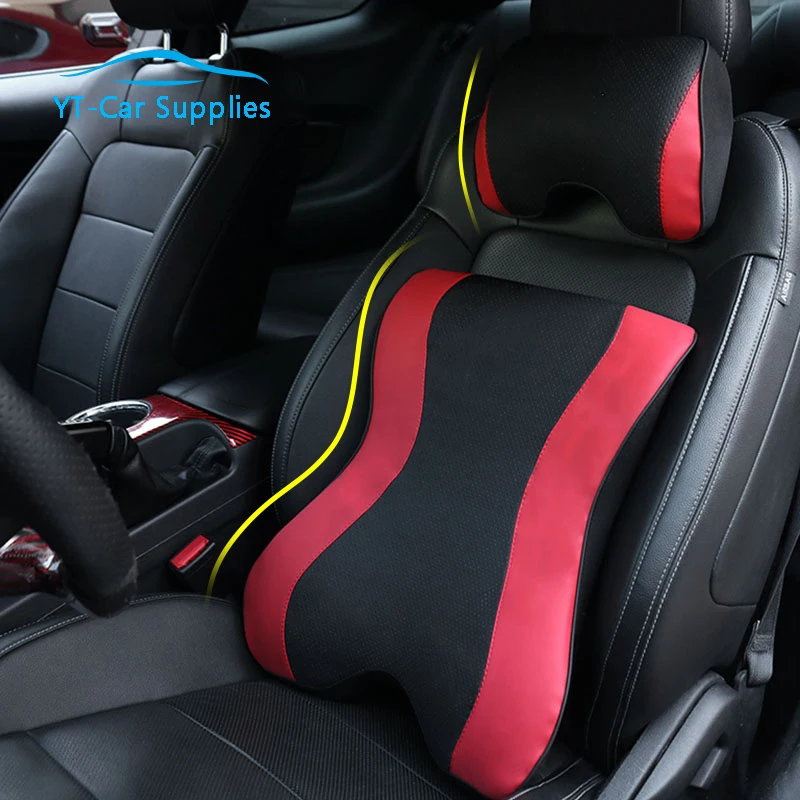 Подголовник автомобильного сиденья поясничная подушка съемная из пены с