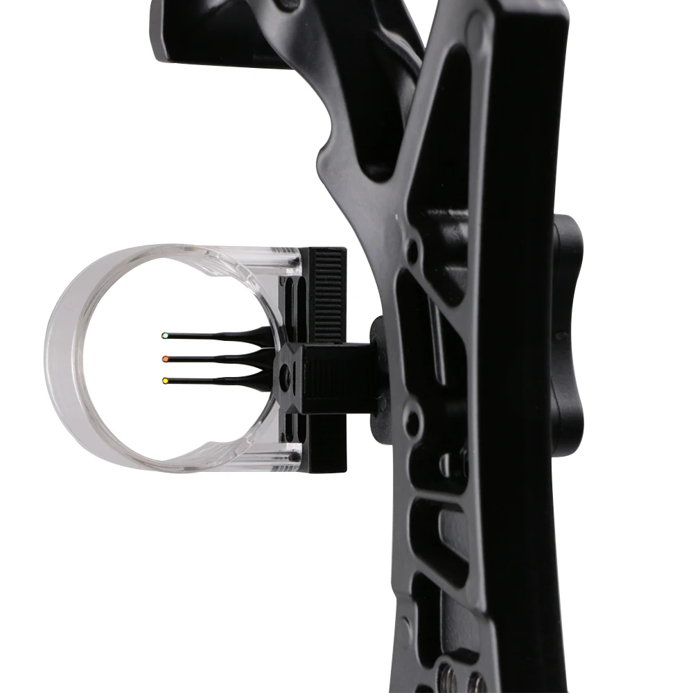 Toparchery 3 Pin лук прицел для соединения Рекурсивный с волоконно оптическим стрельбы