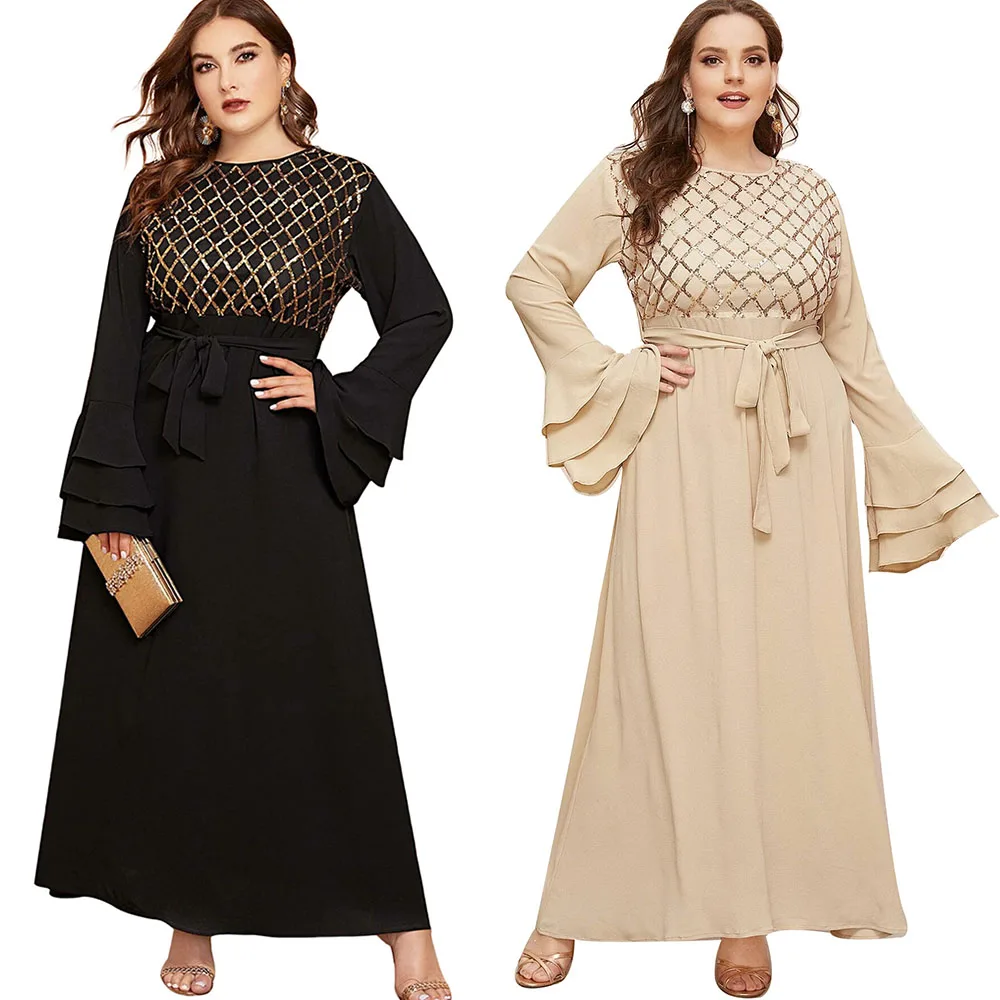 

Женское длинное платье в африканском стиле, летнее Черное и абрикосовое Платье макси с расширяющимся книзу рукавом, вечернее длинное платье