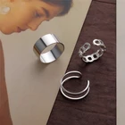 Кольцо женское круглое металлическое в стиле панк