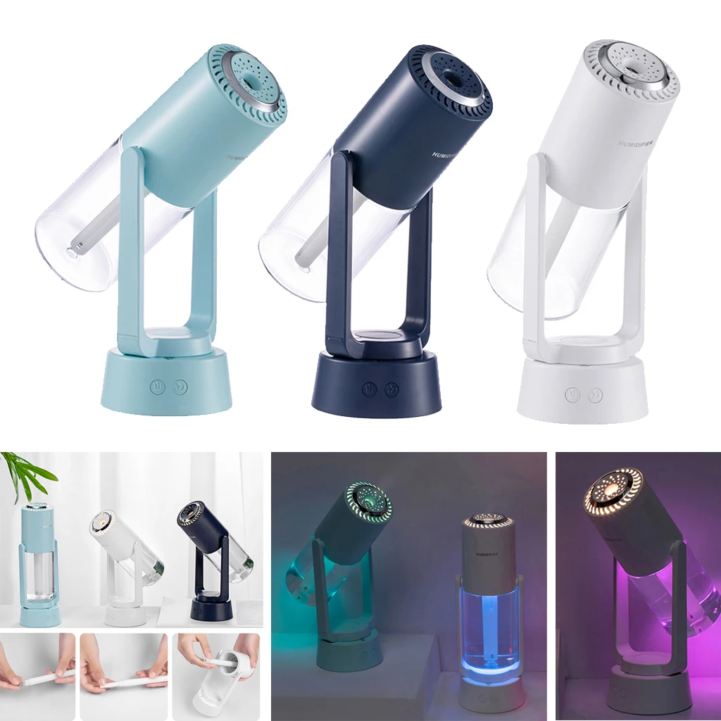 

230ml USB Air Humidifier Negative Ion Purification Aroma Diffuser Mini Car Mist Maker with LED Lights Portable Air Purifier