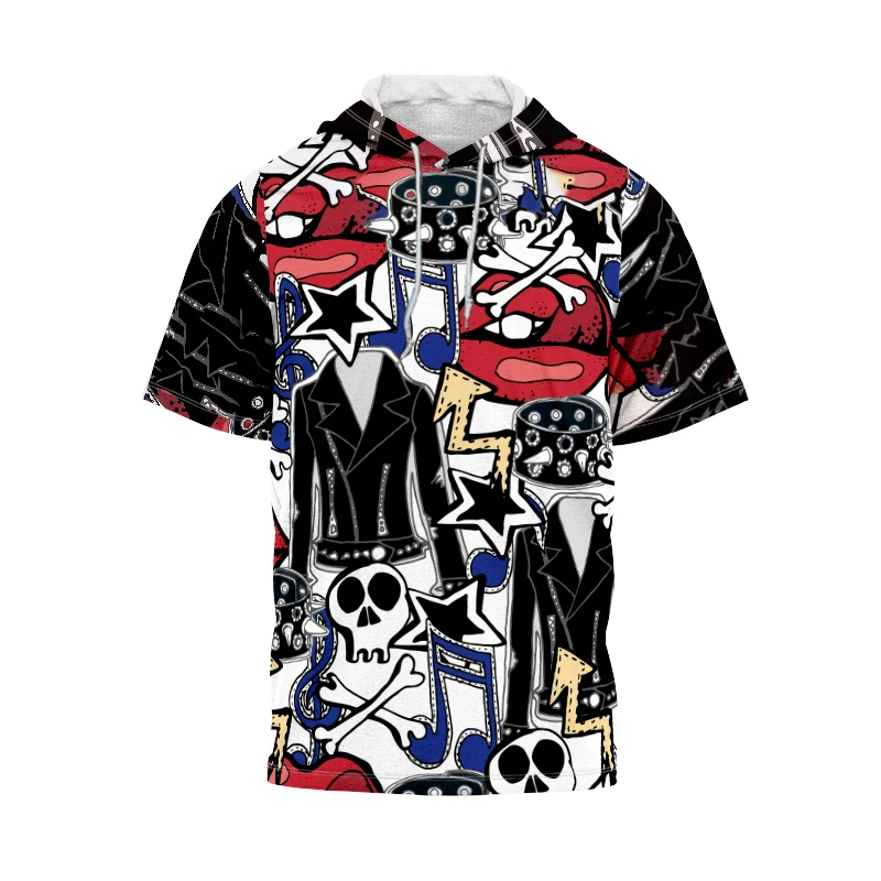 

Cute 2022 Summer New Style Guide Cartoon Graffiti Humor Teen Clothing Fashion Hoodies Short Tops Plus Size T-shirts