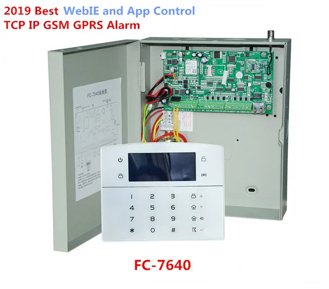 

Best Alarm FC-7640 Industrial Rj45 Ethernet Alarm System 8 Wired Zones 32 Wireless Zones Tcp Ip Gsm Alarm System With Metal Case