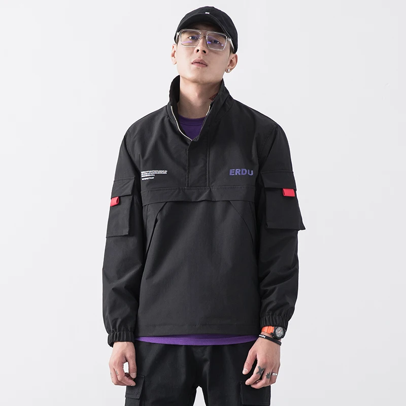 Мужская ветровка Повседневная Уличная верхняя одежда в стиле пэчворк размеры 4XL