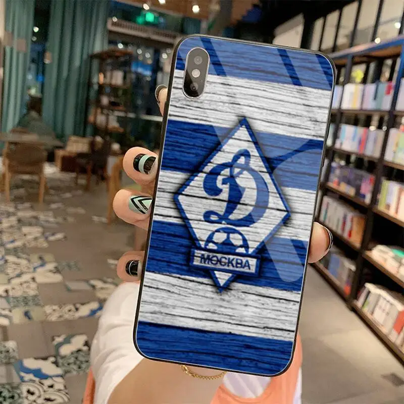 

Dynamo Moscow Soccer Newly Arrived Black Cell Phone Case Tempered Glass For iPhone 11 Pro XR XS MAX 8 X 7 6S 6 Plus SE 2020 case