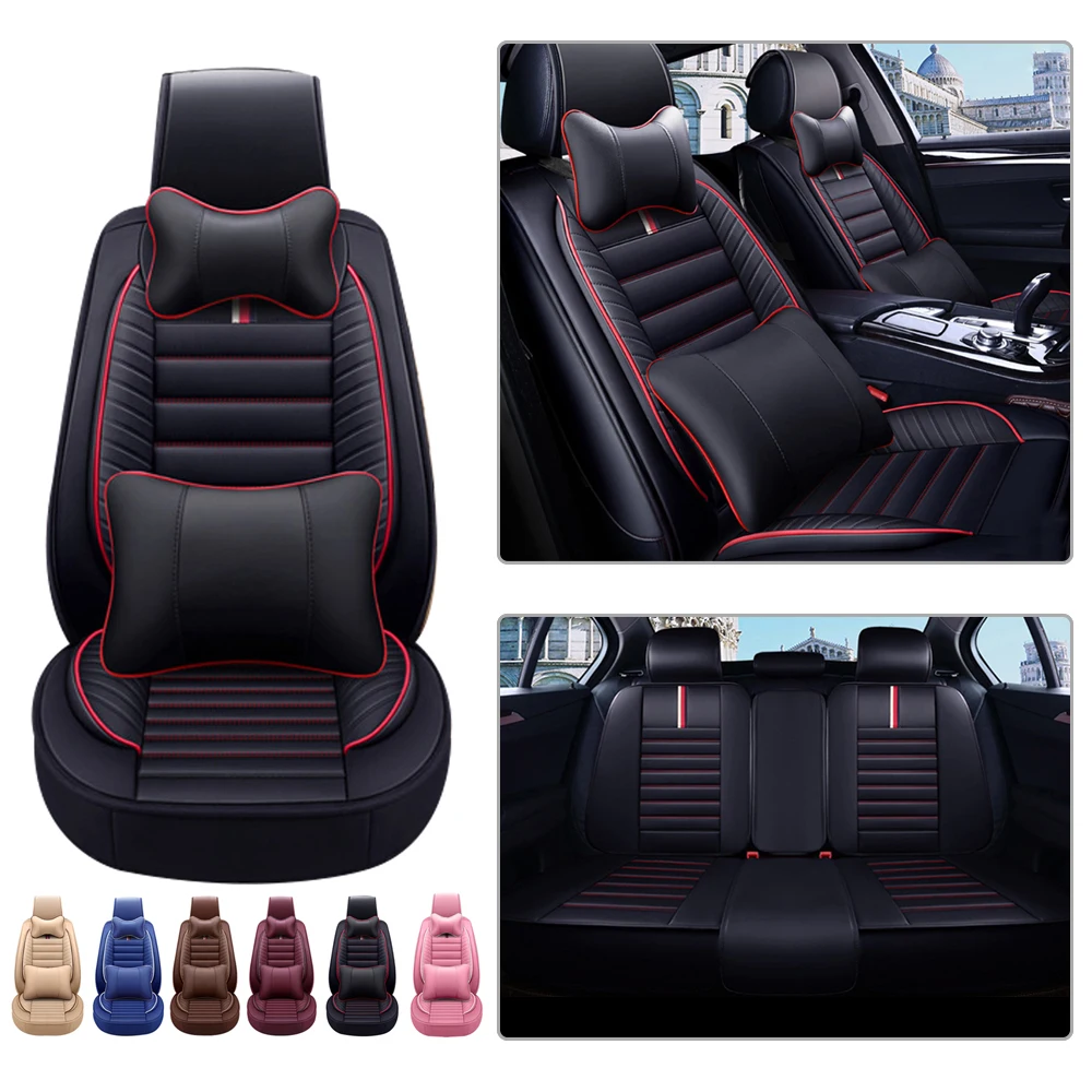 

Car Seat Covers For PEUGEOT 107 Rifter E-208 RCZ 5008 4007 2008 607 508SW Universal Auto Seat Cushion Cover Full Set Car Seat