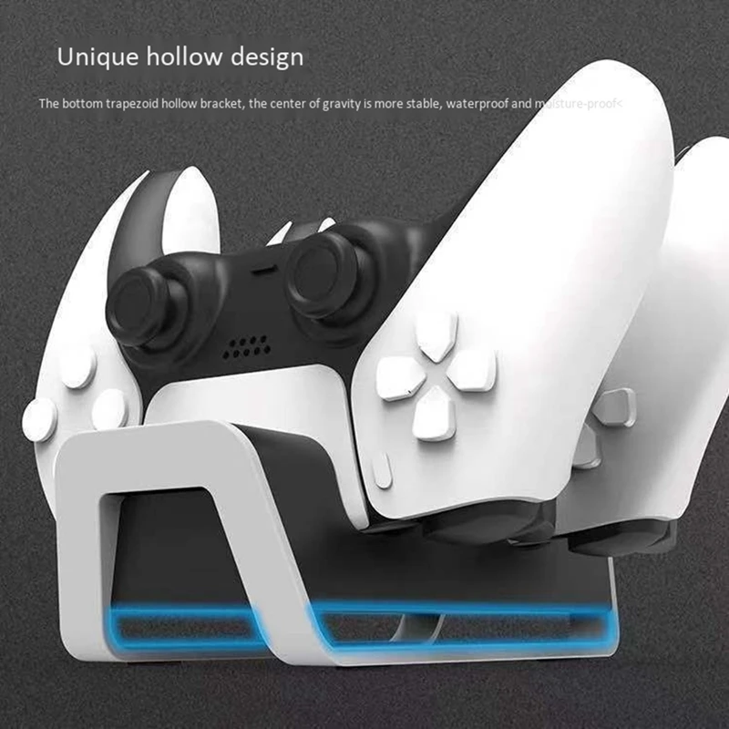 

Dual Port Fast Charging Dock Station for PS5 Gamepad Game Joystick Charger Dock Base Power Supply Support