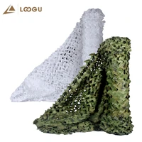 loogu white jungle double layer gazebo camouflage net military garden shade hide mesh camo netting fence cover
