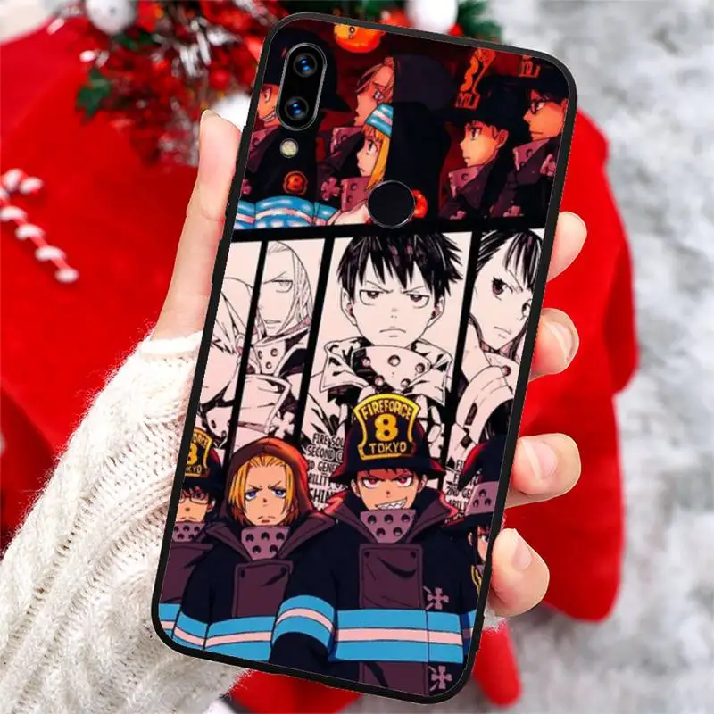 

Japan anime Fire Force Phone Case For Xiaomi Redmi note 7 8 9 t k30 max3 9 s 10 pro lite