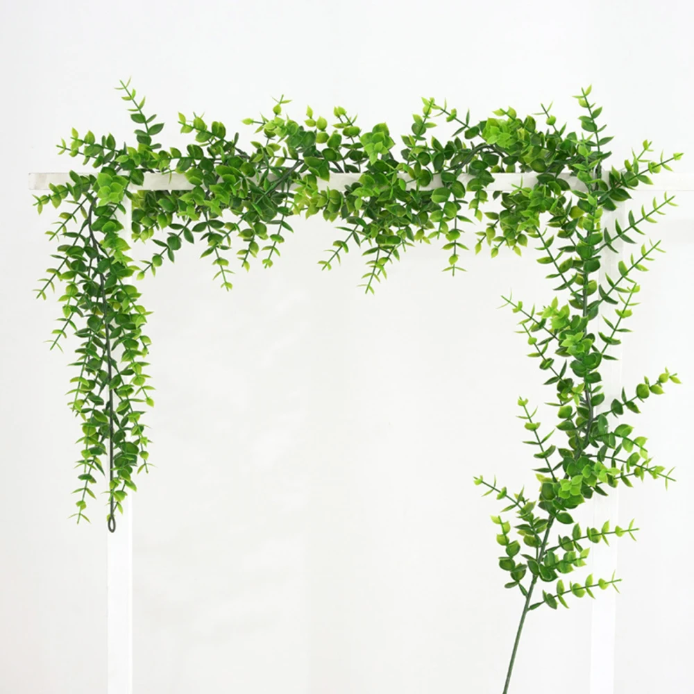 

Home Decoration Vine Artificial Plants Simulation Rattan Bouquet 1pcs Diy Wall Hanging Eucalyptus