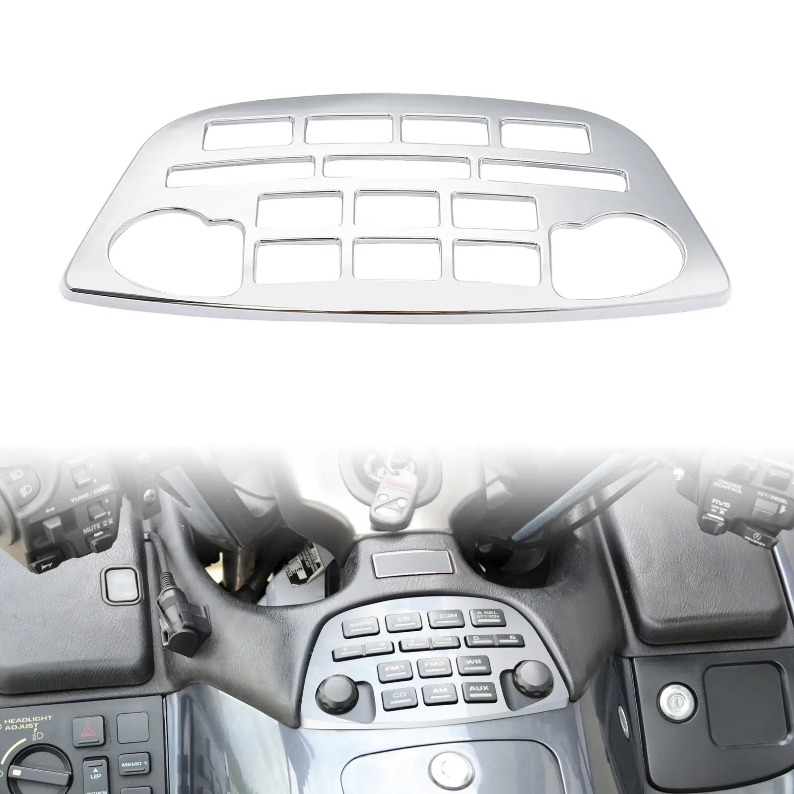 

Декоративная хромированная панель для мотоцикла Honda Goldwing GL1800 2001-2011