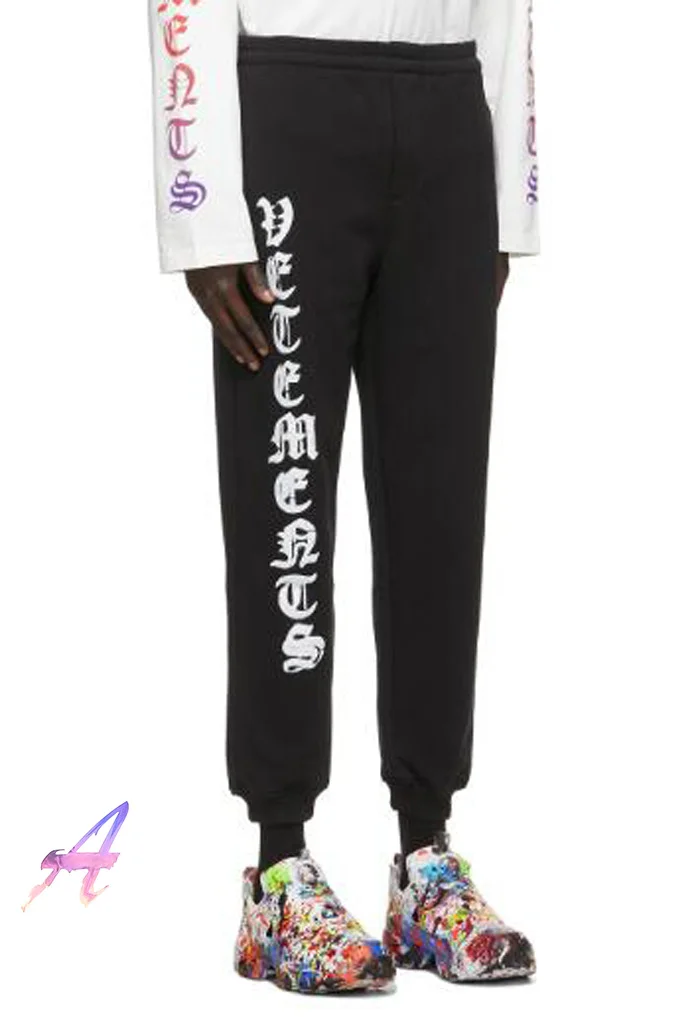 

Vetements Pants Men Women Vetements Sweatpants High Quality Hip Hop Casual Terry Werther Vetements Trousers VTM Pants