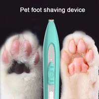 usb dog cat foot hair trimmer pet grooming electric hair clipper shaving trimming clipper shaver pet foot hair scissors blade