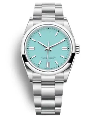 

Luxury Brand New Datejust Sky Blue Yellow Automatic Mechanical eta2813 Watch Stainless Steel Mens Women Lady Dress Watches 36mm