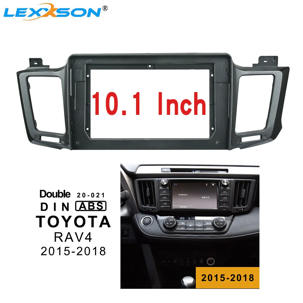 10 1 дюймовая Автомобильная фасция для Toyota RAV4 2015 2018 установка панели двойные Din