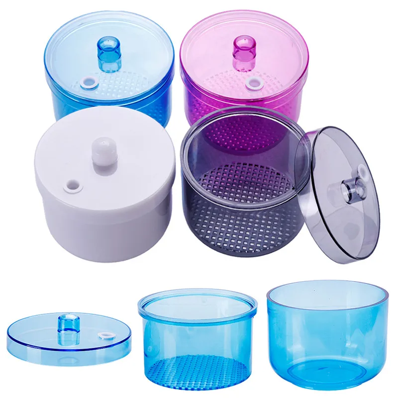 Фрезы для ногтей коробка дезинфекции и замачивания Круглый фильтр