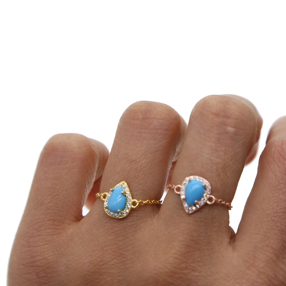 Чистого серебра 925 пробы серебряные ювелирные изделия с капелькой слезинкой