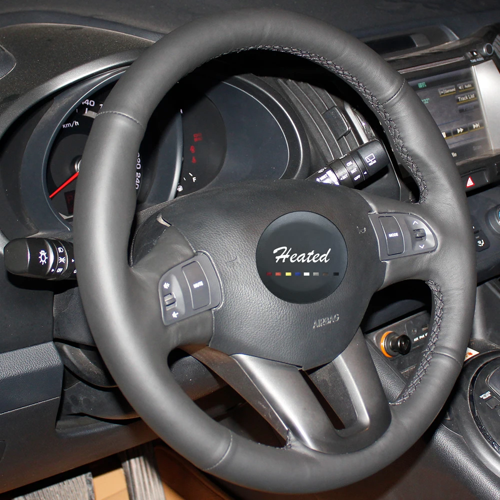 Чехол на руль 2011 2012 2013 2014 Kia Sportage 3 2010 Ceed Cee ɽ Кожаная оплетка из микрофибры |