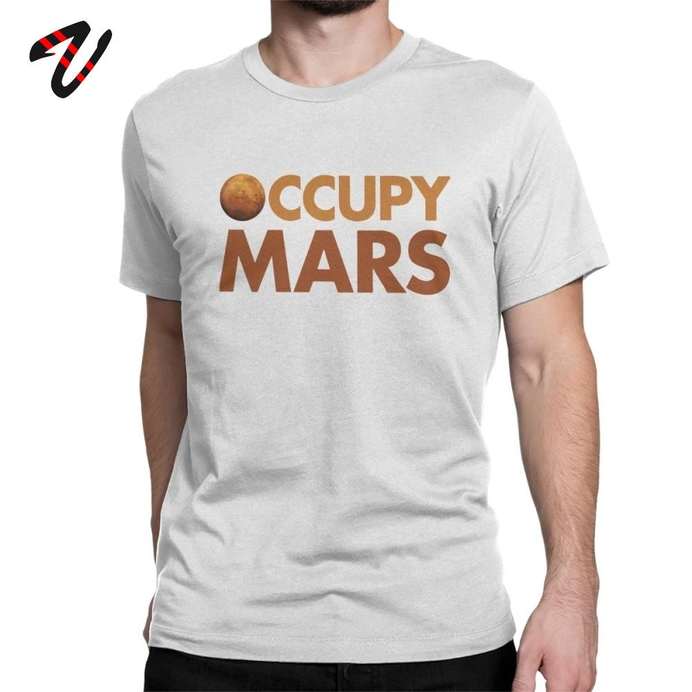 Занимают Mars футболка для Для мужчин пространство Илона маска колонизировать