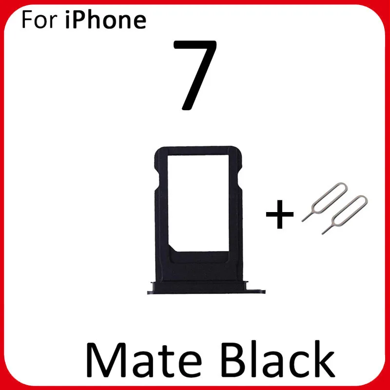 Новинка лоток для Sim-карт Nano держатель Слот iphone 7 7G Plus запасная часть SIM-карты