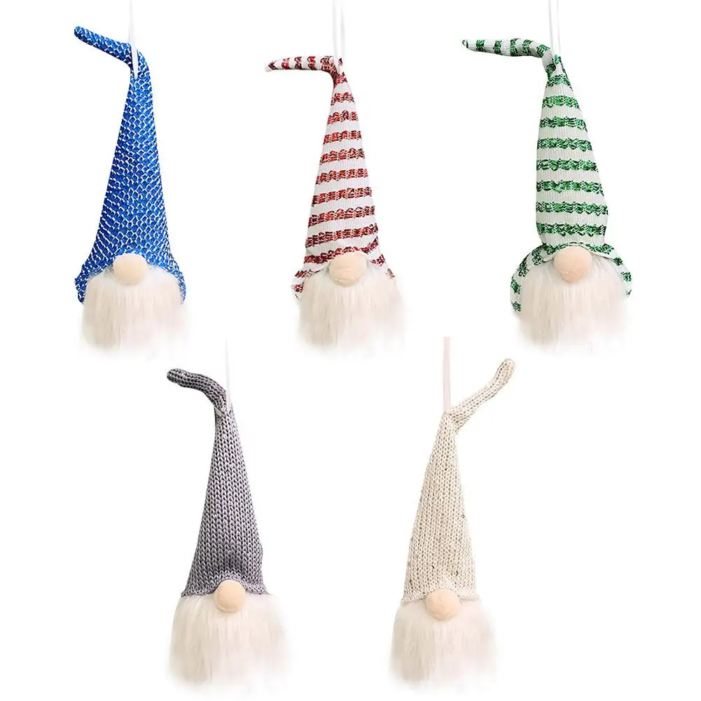 Новогоднее украшение кулон в виде куклы Санта-Клауса с Светодиодное Дерево