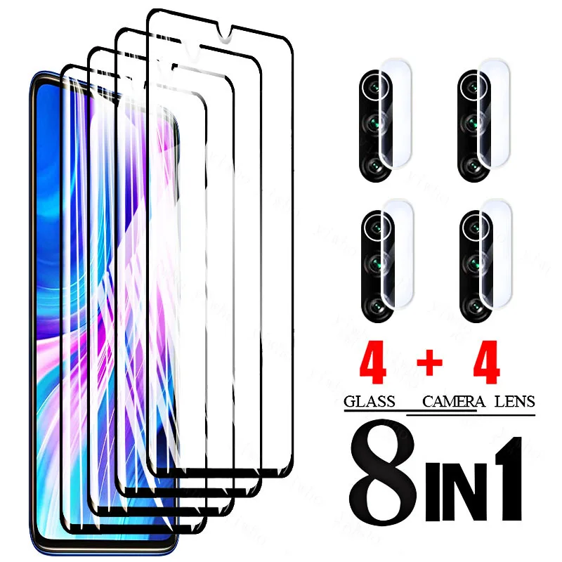 Чехол для объектива камеры для Redmi Note 8t, Защитная пленка для экрана Xiaomi Readme Note 8 Pro 8pro Note8t Note8 2021, закаленное стекло