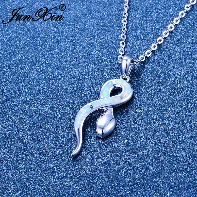 Милые животные змеиная кожа подвеска колье для женщин Настоящее серебро Цвет