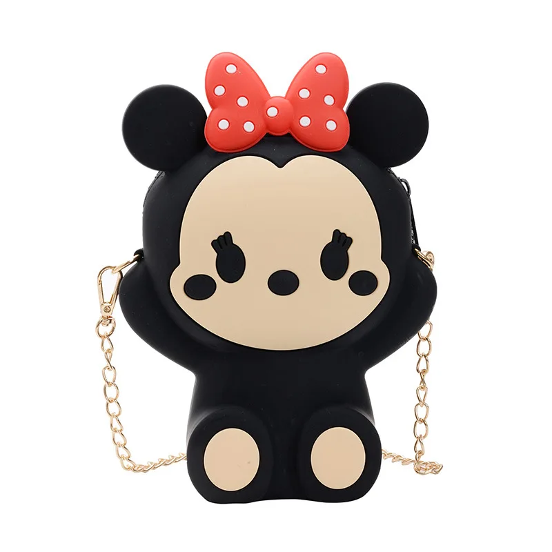 Новая силиконовая сумка Женская милая девочка из мультфильма мессенджер модная