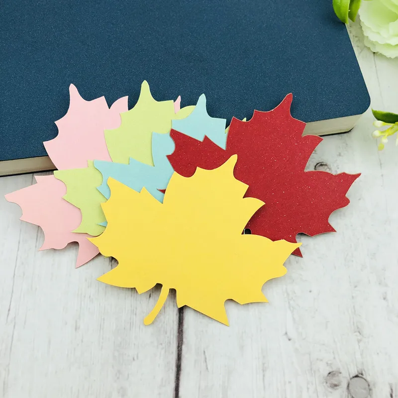 50 шт. карты желаний бутылки повесить подарок тег ремесла кленовый лист украшения