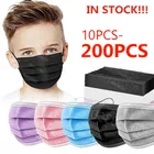 10-200 шт., одноразовые маски для детей, 3 слоя