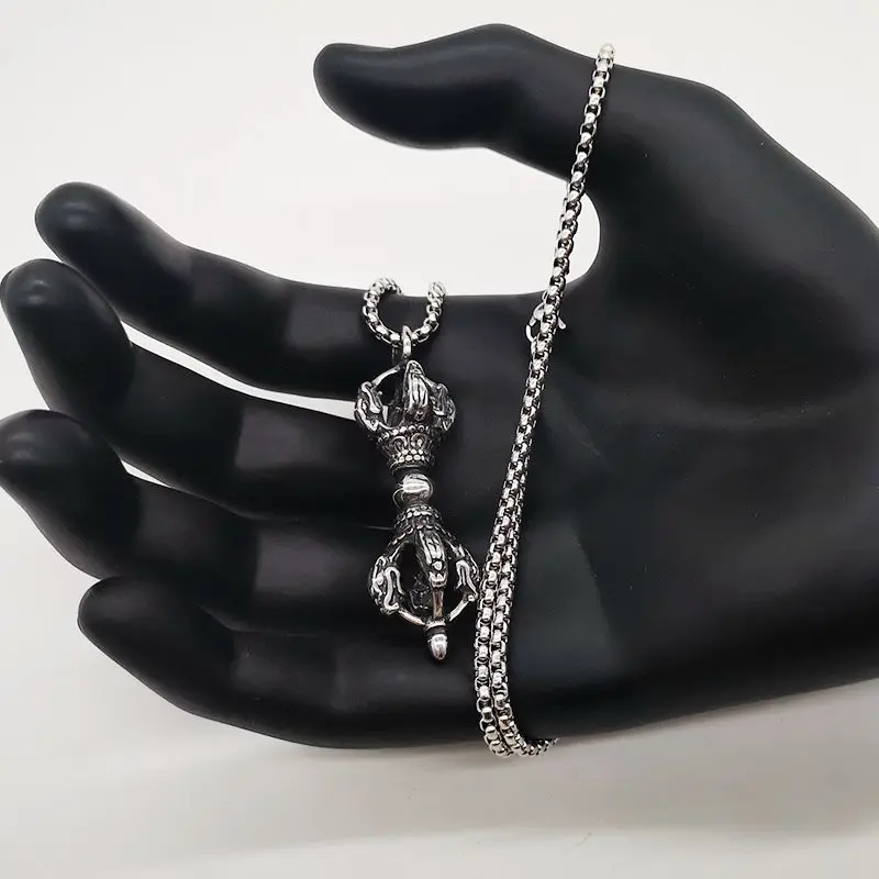 Новый таинственный мозаичный скипетр цепочка ожерелье кулон из нержавеющей