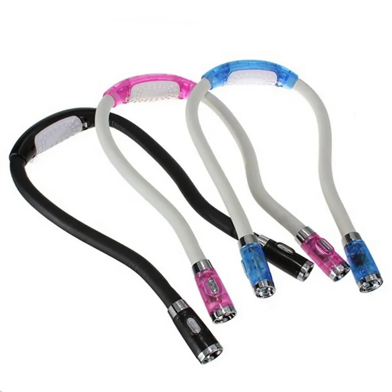 Мини лампа для чтения гибкая Handsfree Led горлышко фонарик на шею книга Новинка светодиодная Ночная вспышка свет кемпинг свет книга огни