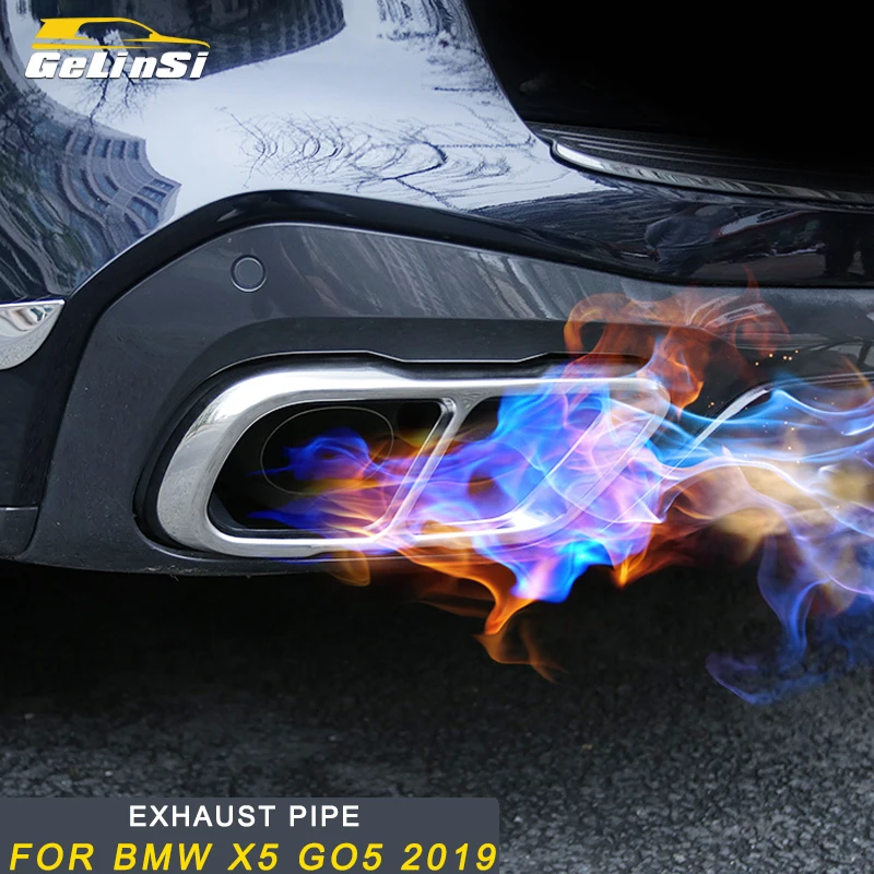 Gelinsi для BMW X5 G05 2019 автомобильный Стайлинг выхлопные трубы глушитель рамка
