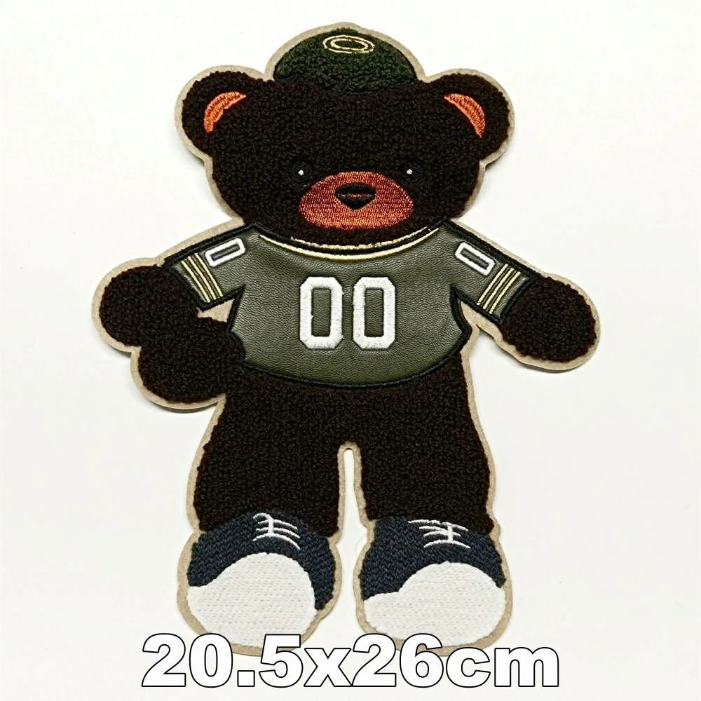

Apparel large embroidery big bear patch for clothing AM-3148