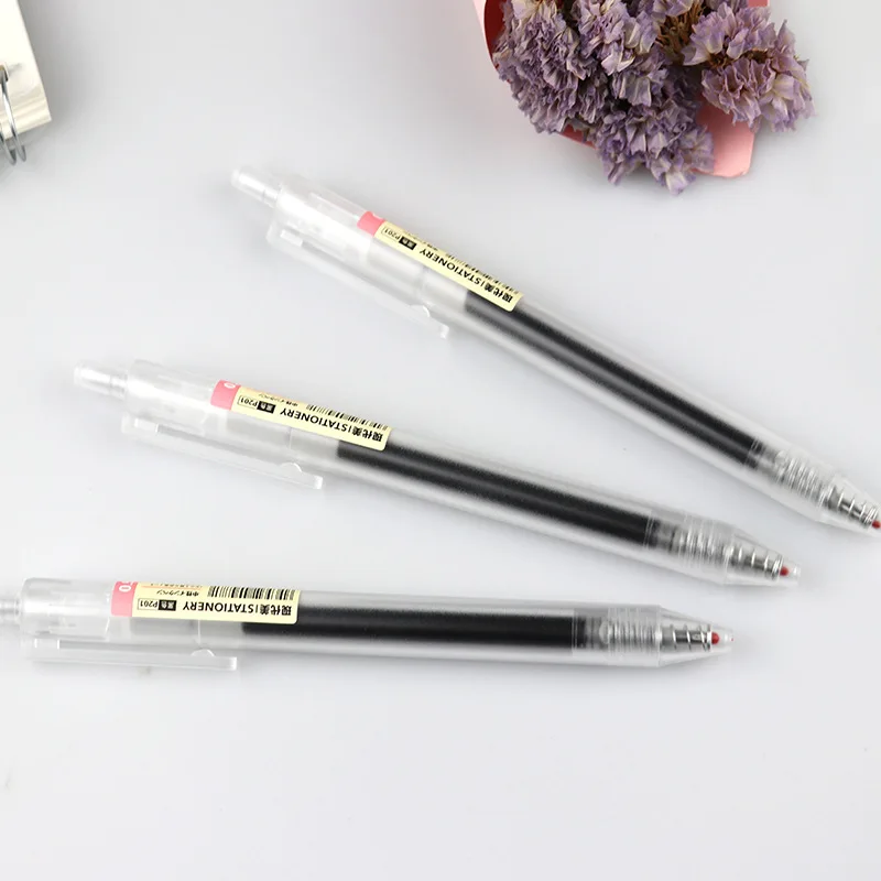 2 шт . в сдержанном стиле гелевая ручка пуля черный 0 5 мм канцелярские