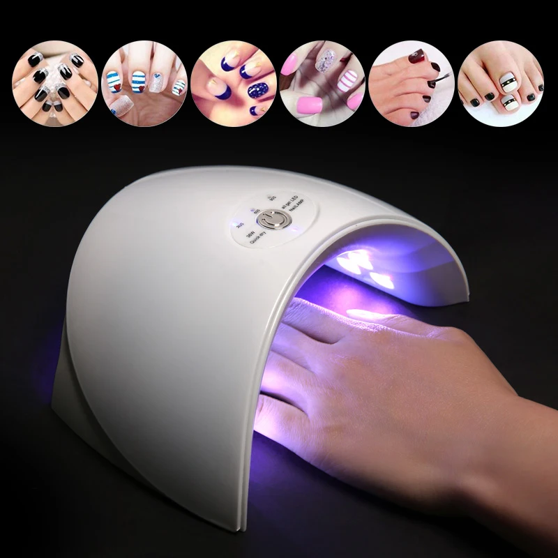 Светодиодная УФ-лампа Maphie 24 Вт 9SD Сушилка для ногтей маникюрные инструменты 12