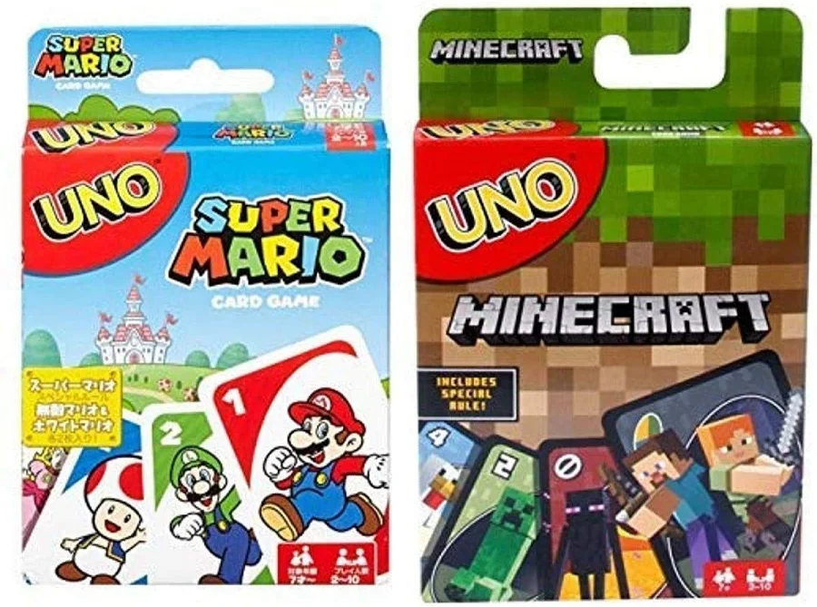 UNO Super Mario карточная игра и Minecraft игра|Карточные игры| |