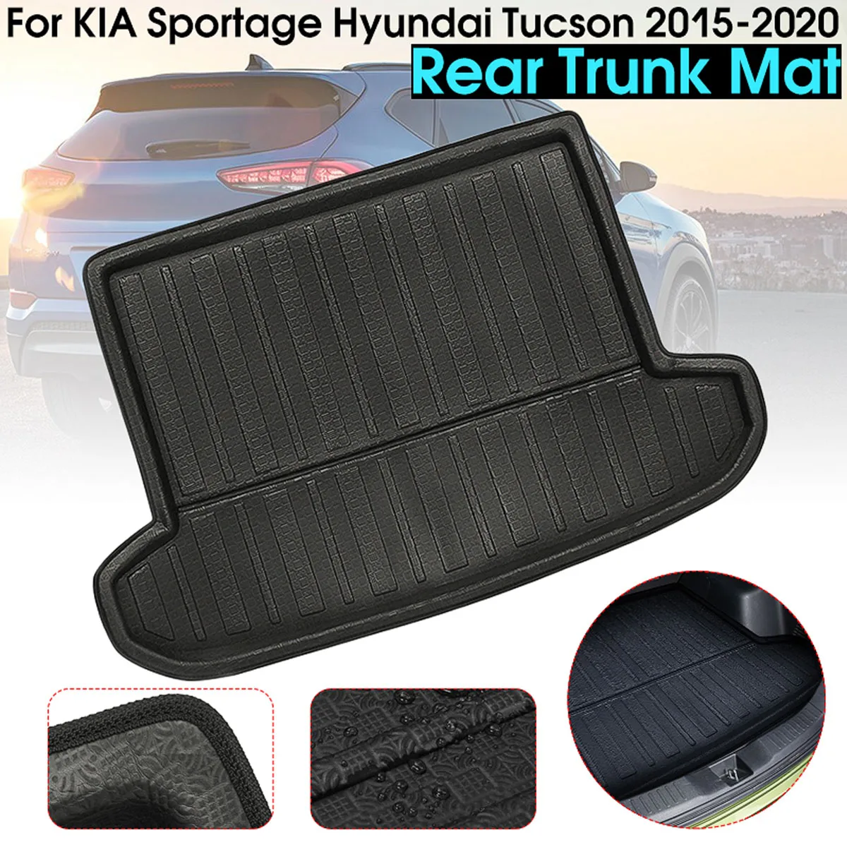 Поднос для багажника поднос ковров KIA Sportage 2016 2017 2018 2019 2020 Hyundai Tucson|Лепнина