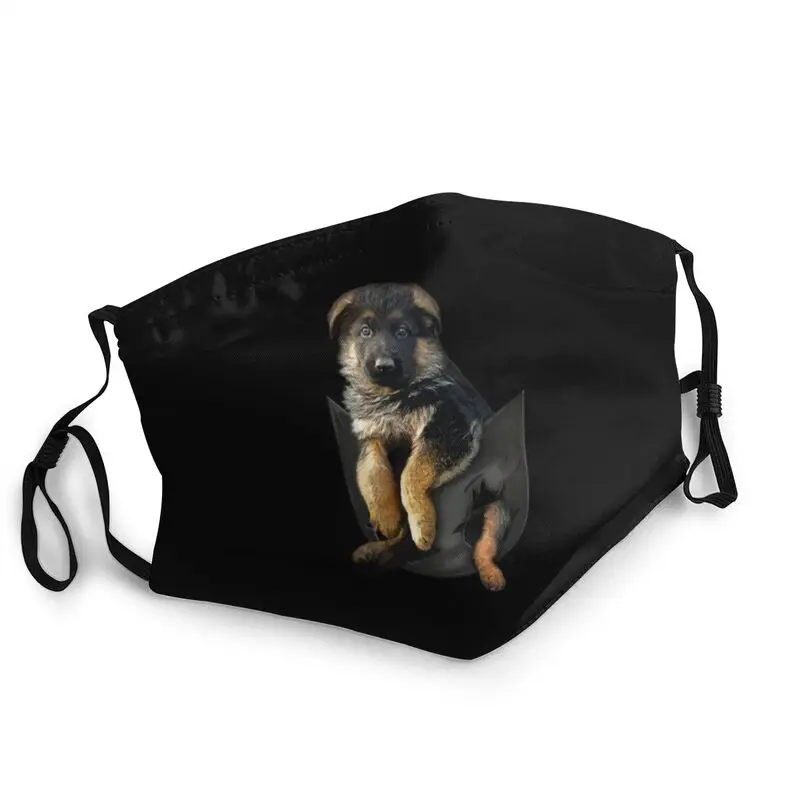 

Карманная маска-респиратор для взрослых, респиратор для защиты от пыли и смога, для немецких овчагов и щенков