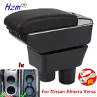 Подлокотник Almera Versa для Nissan, вращающийся центральный контейнер для хранения, пепельница, декоративные аксессуары для стайлинга автомобиля