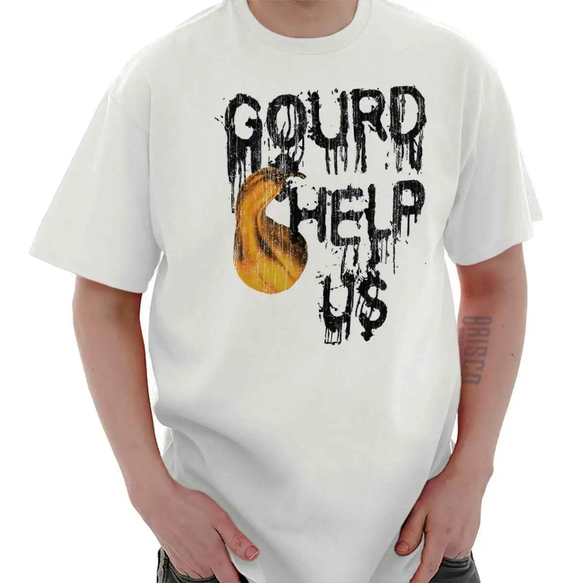 

Gourd Help Us Halloween Gift Spooky Trick Treat Haunted Cool Classic T Shirt Tee