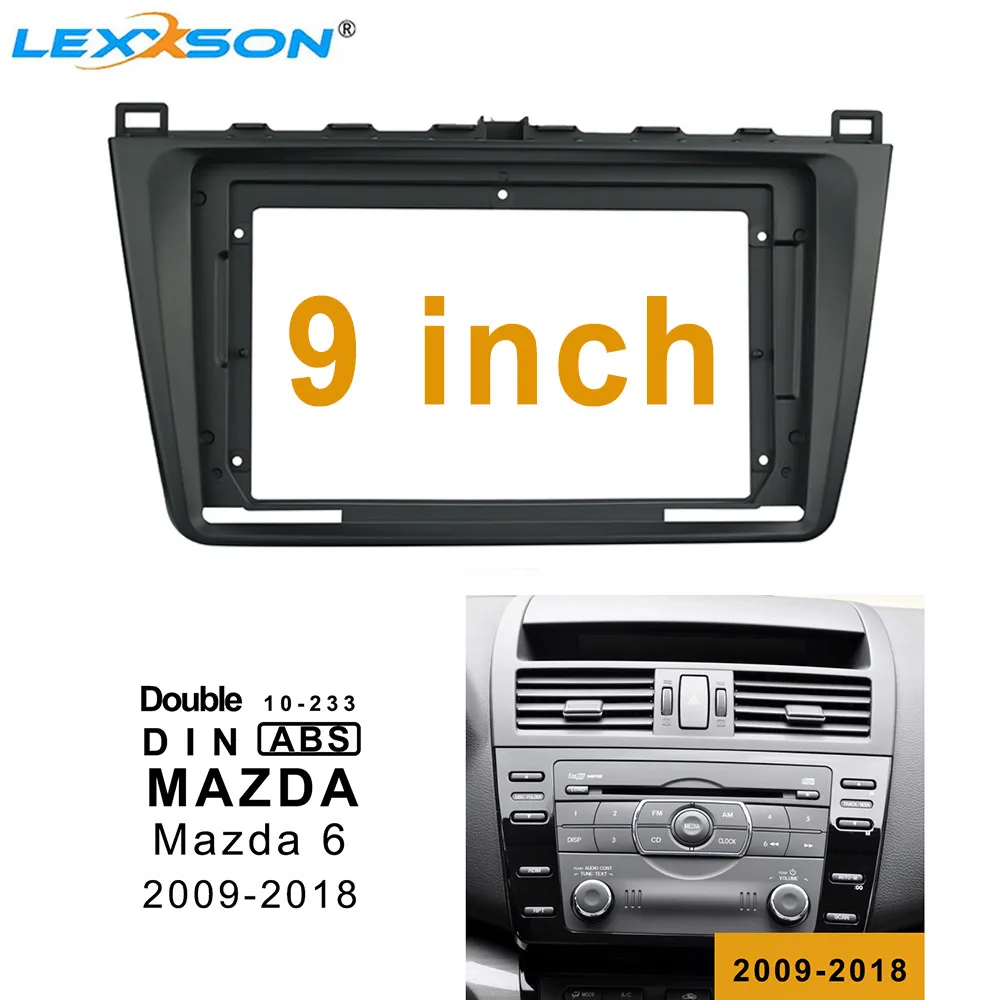 Комплект накладок для автомобильной панели MAZDA 6 9 дюймов 2009-2018 двойной Din аудио