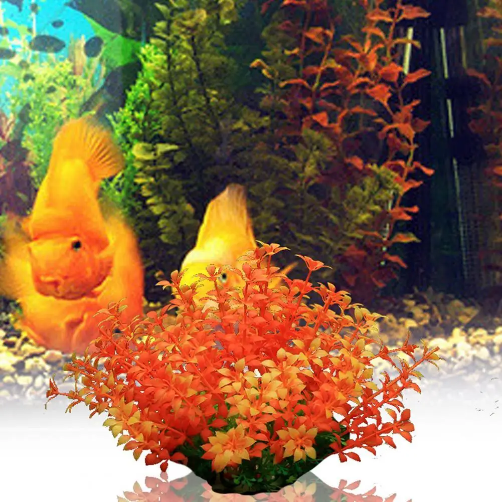 Горячая Распродажа 40%! Водные растения искусственные аквариумы украшение